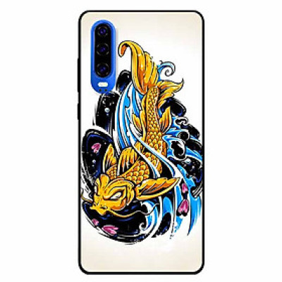 Ốp lưng dành cho Huawei P30 mẫu Chép Vàng Nền Sáng