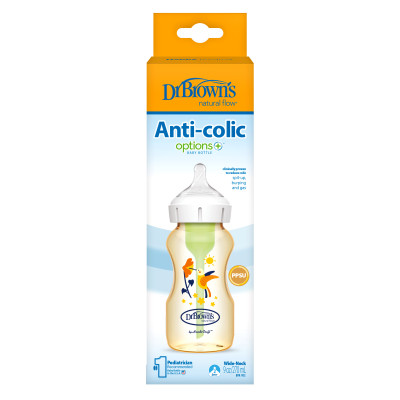 [ WB91620 ] Bình sữa tùy chọn cổ rộng nhựa PPSU, 270ml - Dr.Brown