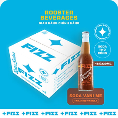 Fizz Soda Vị Vani Me - Thùng 16 Chai 330ml