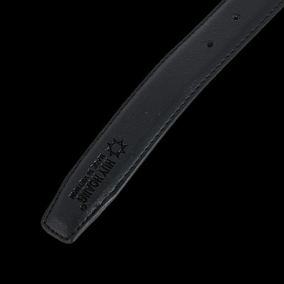 HJ5001-02-03 - Dây thắt lưng nữ Huy Hoàng 3P may viền màu bò, đen, nâu