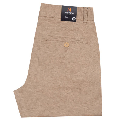 Quần short khaki nam Khatoco Q3M398R0-ININ427-2510-N