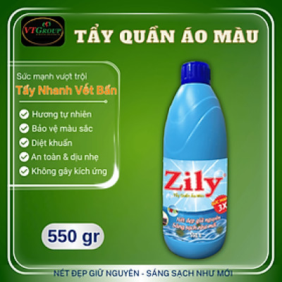 Nước Tẩy Quần Áo Màu Zily Chai 550g