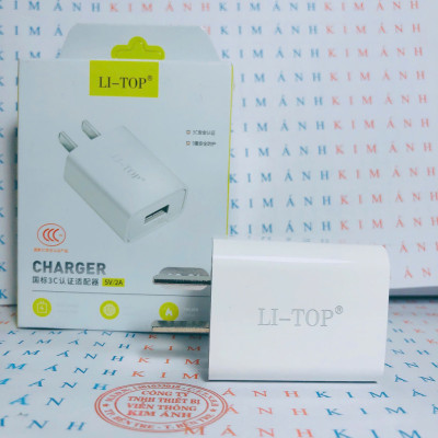 Bộ sạc Rio Tinto Li-Top AT06 5V- 2A chân Micro, đạt chứng nhận 3C tiêu chuẩn quốc gia, bảo hành hàng chính hãng 12 tháng