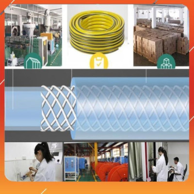 Bộ dây vòi xịt nước rửa xe, tưới cây ,tăng áp 3 lần,loại 3m,5m 206701-3 đầu đồng,cút nối nhựa vàng+  mở chai