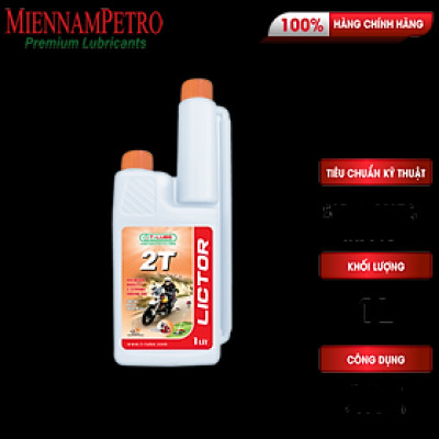 Dầu Nhớt Pha Xăng Tlube Lictor 2T SAE 30 1L Bảo Vệ Và Hỗ Trợ Động Cơ Xe Máy, Mô Tô Hoạt Động Tối Đa