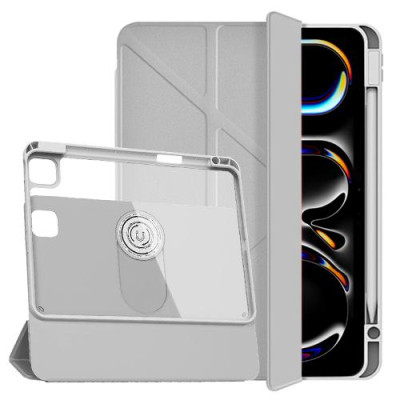 Bao Da Cao Cấp Xoay 360 Cho iPad Pro 11 inch M4 2024 hiệu WIWU Rotative Magnetic Case Tháo Rời Kèm Khe Bút Chống Sốc - Hàng chính hãng