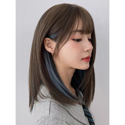 Tóc giả light xanh cúp- Tặng lưới chùm tóc