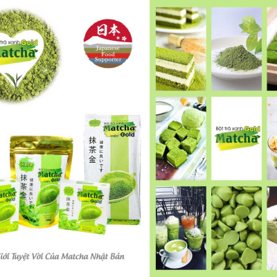 Hộp trà xanh Matcha Gold - 10 gói x 10g