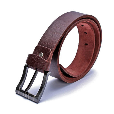 HJ4103 - Dây nịt nam Huy Hoàng 1 lớp 4P màu nâu