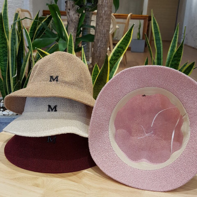 Mũ Cói Chữ M Phong Cách Hàn Quốc Siêu Hot