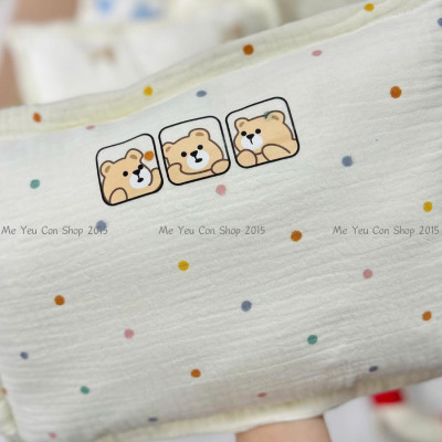 [6M+] Gối Xô Mềm, Êm, Thoáng Khí Cho Bé Từ 6 tháng trở lên - có thể tháo rời vỏ gối