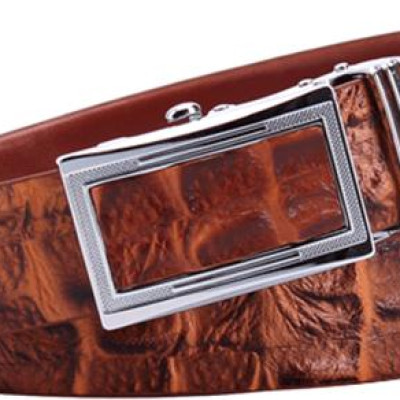 Thắt Lưng Nam Vân Cá Sấu Huy Hoàng HT4116 (120 x 3.5 cm) - Màu Da