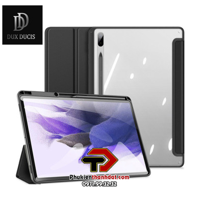 Bao da chống sốc Galaxy Tab S7, Tab S8 có ngăn đựng bút hiệu Dux Ducis Toby - Hàng nhập khẩu