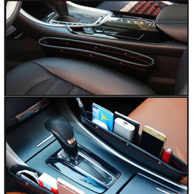 Giỏ đựng đồ kẹp khe ghế ngồi ô tô da PU cao cấp XJ1911