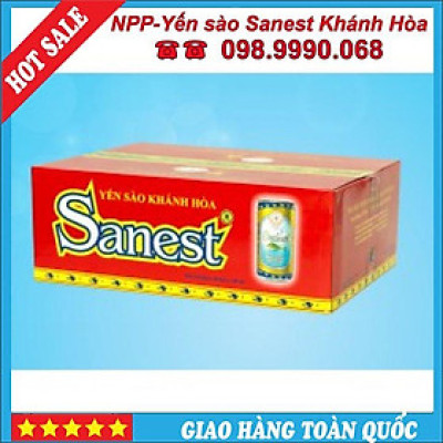 1 THÙNG YẾN SANEST KHÁNH HÒA 30 LON ( MỖI LON 190ML)