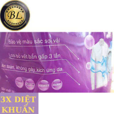 Nước giặt Bạch Lan Siêu Trắng Sáng diệt khuẩn túi 1.8kg công thức Đài Loan
