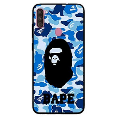 Ốp lưng dành cho Samsung A11 mẫu Bape Xanh Có Chữ