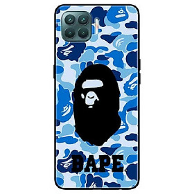 Ốp lưng dành cho Oppo A93 - F17 Pro mẫu Bape Xanh Có Chữ