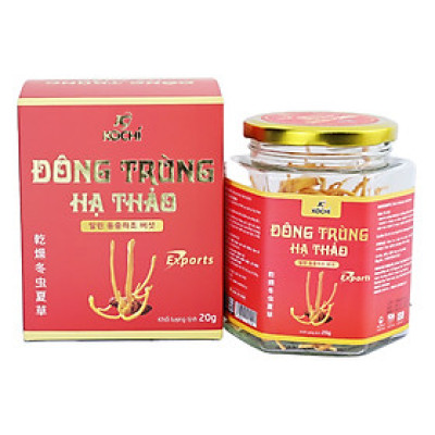 COMBO 2 Hộp Đông Trùng Hạ Thảo Sấy Thăng Hoa XUẤT KHẨU Thượng Hạng KOCHI [Hộp 20g]