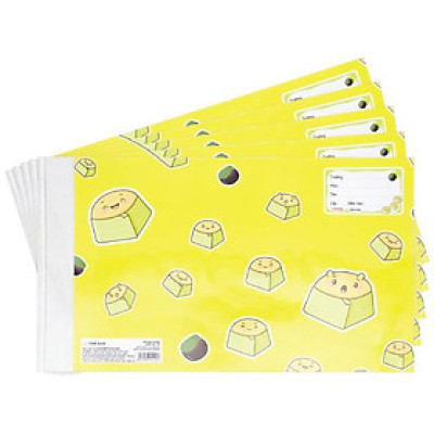 Giấy Bao Tập 2 Trong 1 Bìa Kiếng - Bánh Việt - The Sun 03 - Bánh Bò Thốt Nốt (5 Cái/ Xấp)