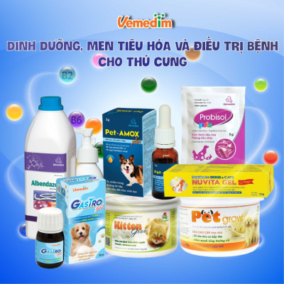 Vemedim Canine milk sữa bột bổ sung protein và calcium cho chó, an toàn khỏe mạnh, gói 100g 