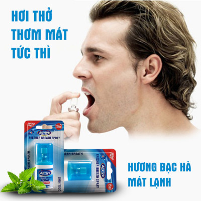 Xịt thơm miệng Beauty Formulas Fresher Breath Spray 15ml - hương bạc hà 