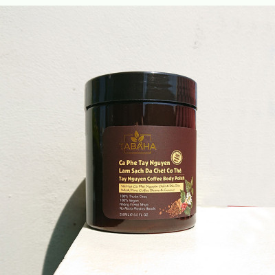 Tẩy tế bào da chết toàn thân từ hạt Cà phê xay nhuyễn và Dầu dừa Tabaha 250ml
