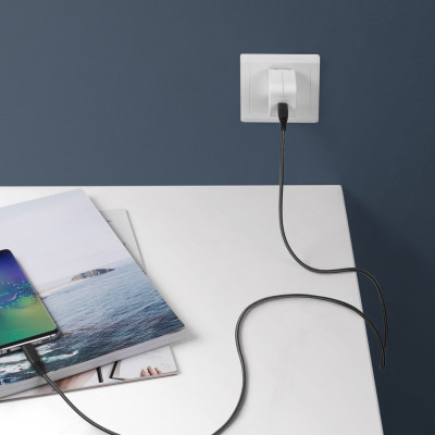 Combo RAVPower Củ Sạc Điện Thoại USB Type-C 61W RP-PC105 + Dây Cáp Sạc Type C to Type C RP-CB047 - Hàng Chính Hãng