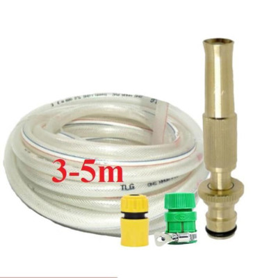 Bộ dây vòi xịt nước rửa xe, tưới cây . tăng áp 3 lần, loại 3m, 5m 206587Pcút sập+ tặng túi đựng bút TL