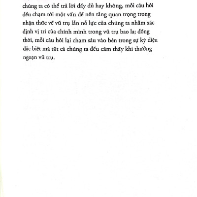 Những Câu Hỏi Lớn Vũ Trụ (Tái Bản)