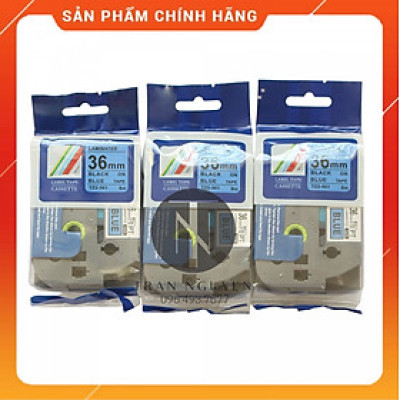 [Combo 3 hộp] Nhãn In Brother Tz2-561 - Đen nền Dương 36mm x 8m - Hàng nhập khẩu