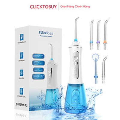 Tăm nước cầm tay h2ofloss hfp11, phiên bản mới nhất với dây sạc usb Type C và tăng cường khả năng chống nước