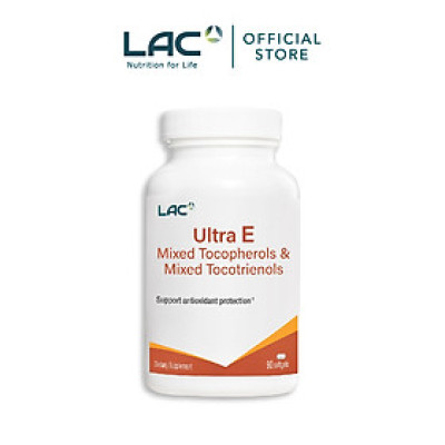 VIÊN UỐNG BỔ SUNG VITAMIN E CHỐNG OXY HÓA LAC ULTRA E MIXED TOCOPHEROLS & MIXED TOCOTRIENOLS (90 VIÊN)