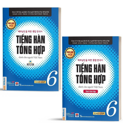Sách - Tiếng Hàn Tổng Hợp - Cao Cấp 6 - Sách Bài Học + Bài Tập - Bản Màu - MCBooks