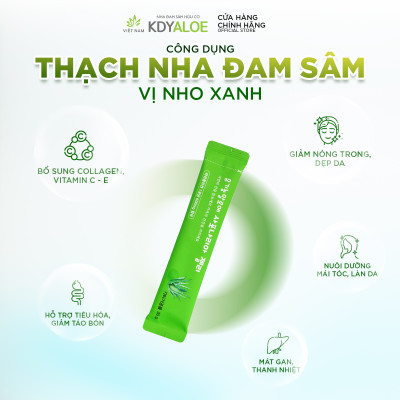 COMBO X3 THẠCH NHA ĐAM SÂM NHO XANH KDY ALOE