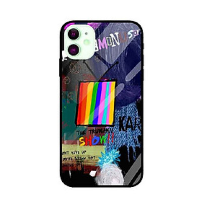 Ốp lưng kính cường lực cho iPhone 11 Nền Peace Tivi - Hàng Chính Hãng