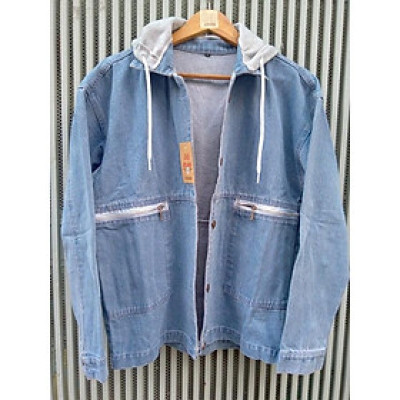 Áo khoác nữ jean túi zip cực chuẩn cực chuẩn-A3122