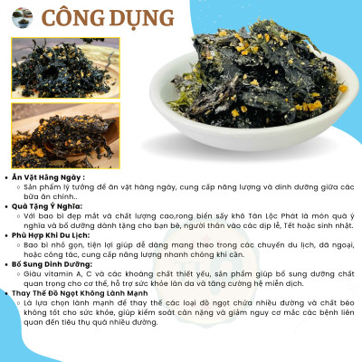 RONG BIỂN CHÁY TỎI TÂN LỘC PHÁT BỊCH 100G