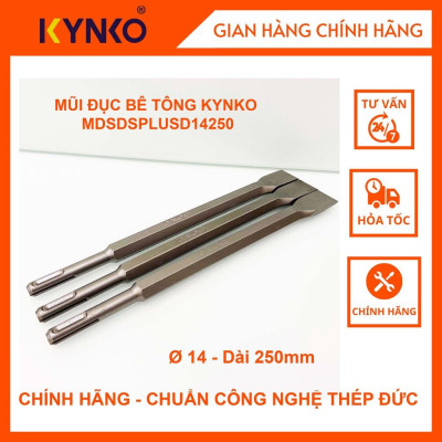 MŨI ĐỤC BÊ TÔNG KYNKO SDS DẸT PHI Ø14 DÀI 250MM MDSDSPLUSD14250