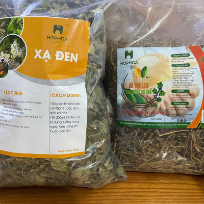 Combo 2 Gói trà mát gan - Xạ đen + Cà gai leo sao vàng hạ thổ - hàng chuẩn của HopHoaCoop