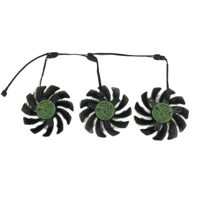3Pcs/Set 75MM PLD08010S12HH  5600 XT GPU Cooler For GIGABYTE 5700 XT Graphics Cards Fans As Replacement