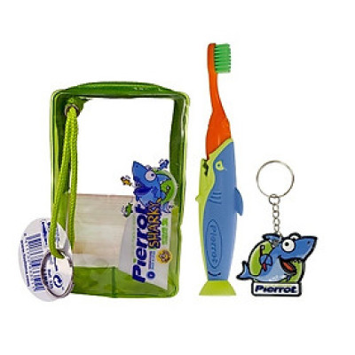 Bộ kit chăm sóc răng miệng trẻ em Cá mập Pierrot