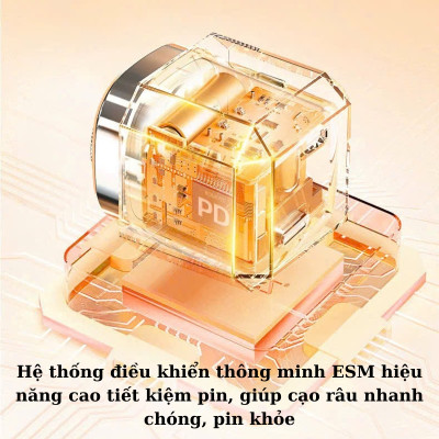 Máy cạo râu cắt tỉa lông mũi 2 trong 1 Pinjing K9 - Hàng nhập khẩu
