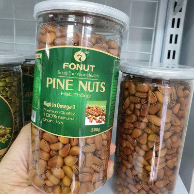 Hạt thông Mỹ (hũ 500gr)