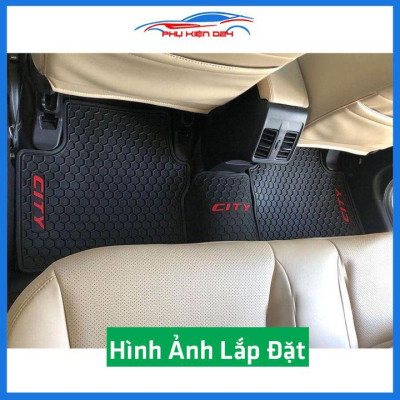 Lót sàn ô tô cao su City 2015-2016-2017-2018-2019-2020-2021-2022 không mùi chống trơn trượt