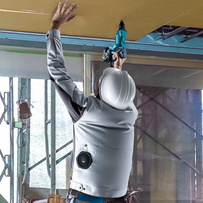 ÁO KHOÁC LÀM MÁT DÙNG PIN SIZE M MAKITA DFJ213AM (KHÔNG KÈM PIN VÀ SẠC) - HÀNG CHÍNH HÃNG