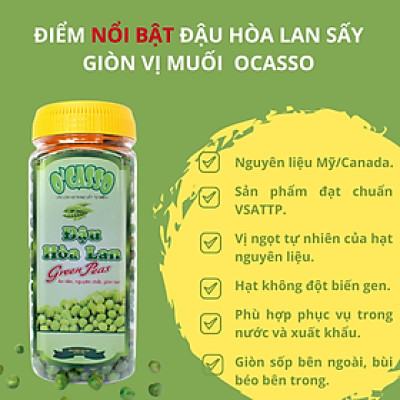 Đậu Hòa Lan Sấy Giòn Vị Muối O