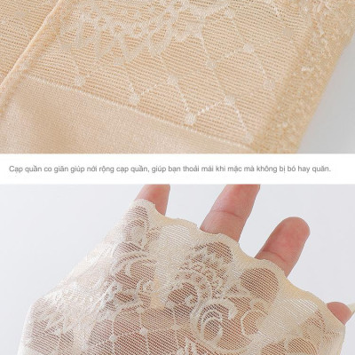 Quần Gen Định Hình Bụng Khóa Kéo Phối Ren Quyến Rũ 2055 – Eo Thon, Bụng Phẳng, Tự Tin Mỗi Ngày