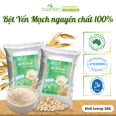 Bột Yến Mạch Nguyên Chất 100% Xuân An [ko đường ] Túi 5Kg (Giảm 30%)
