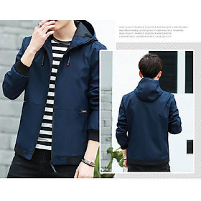 ÁO KHOÁC DÙ NAM 2 LỚP CÓ NÓN 